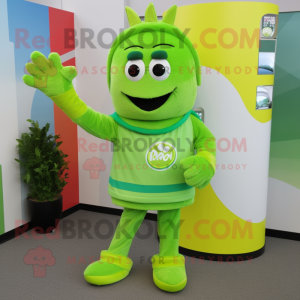 Lime Green Momentum maskot...