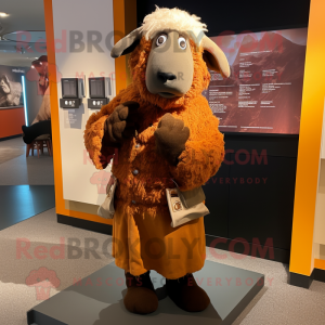 Rust Suffolk Sheep mascotte...