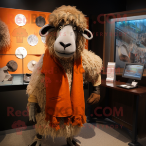 Rust Suffolk Sheep mascotte...