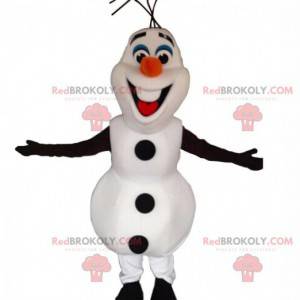 Mascota de Olaf, famoso muñeco de nieve de dibujos animados -