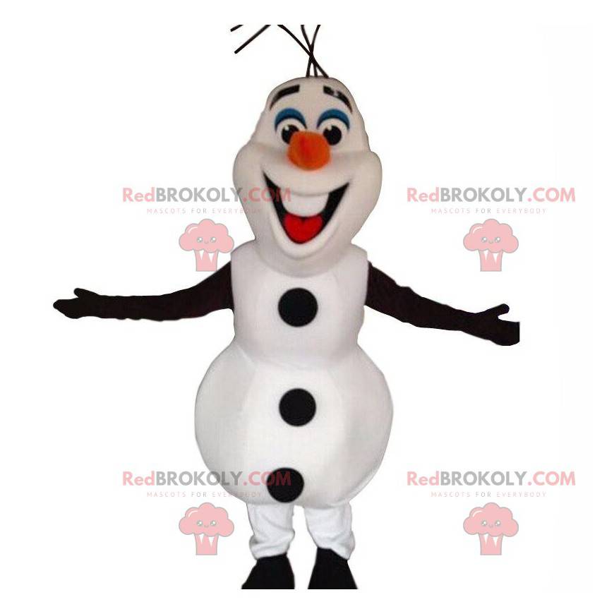 Mascot of Olaf, famous cartoon snowman - Redbrokoly.com