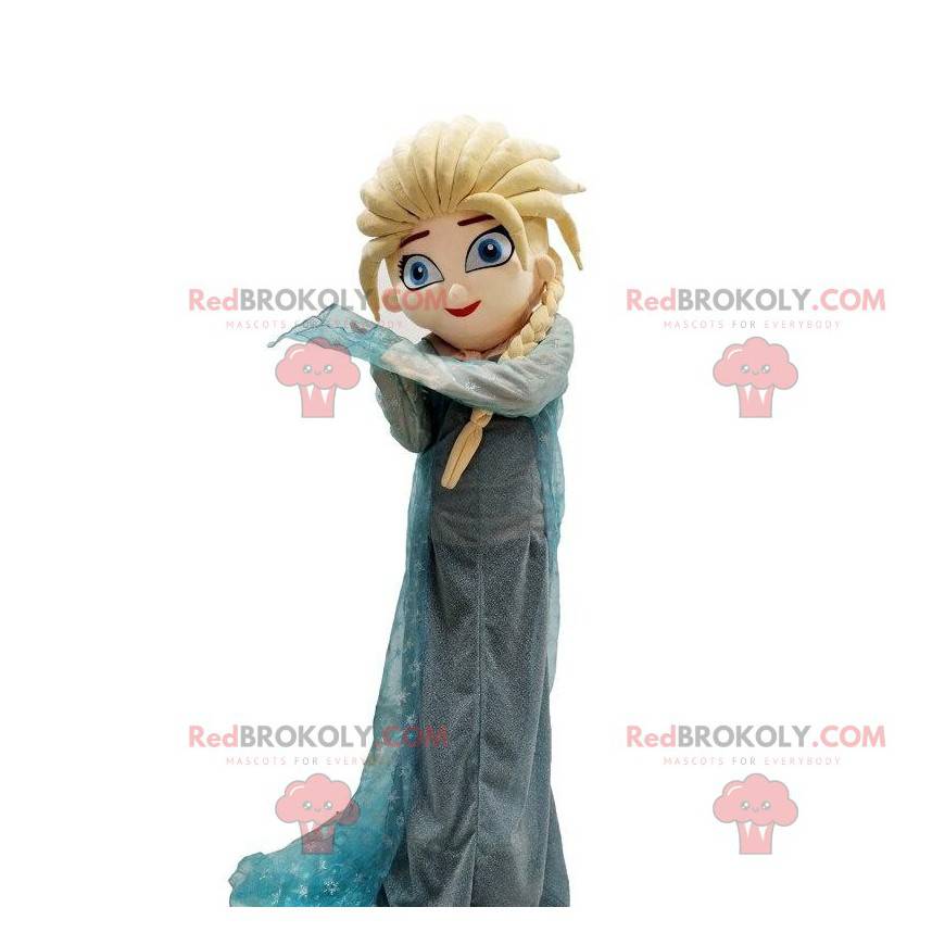 Mascot Elsa, princess from the cartoon Frozen - Redbrokoly.com