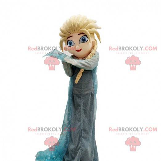Mascot Elsa, princess from the cartoon Frozen - Redbrokoly.com