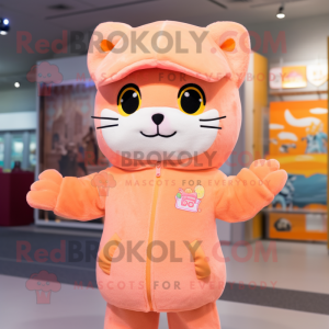 Peach Cat maskot kostume...