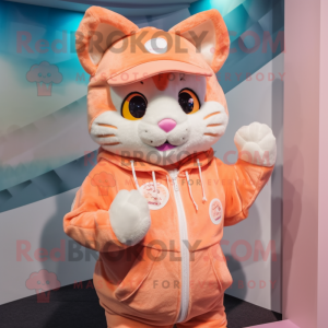 Peach Cat maskot kostume...