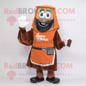 Rust Guinness mascot costume character dressed with a Sweater and Shoe clips