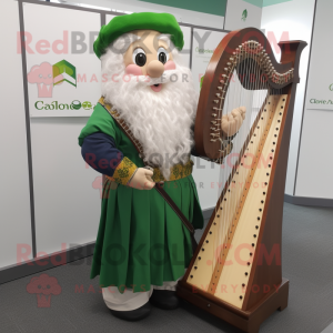  Celtic Harp maskot kostyme...