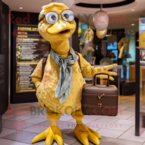 Gold Dodo Bird mascotte...