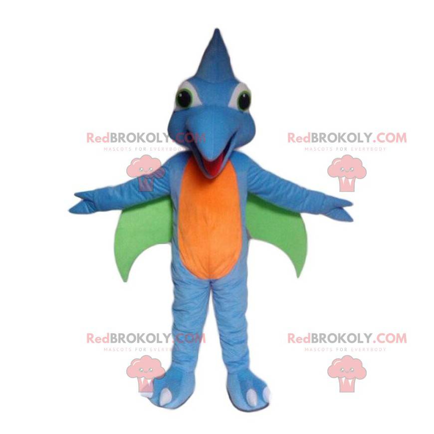 Flying dinosaur mascot, prehistoric bird costume -