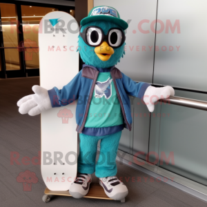 Teal Skateboard mascotte...