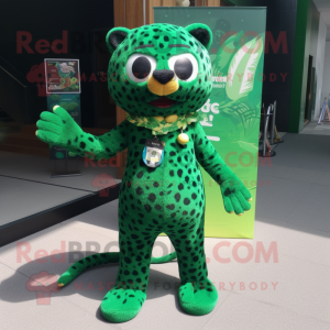 Forest Green Leopard maskot...