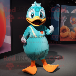 Teal Mandarin mascotte...