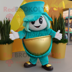 Turkis Pot Of Gold maskot...