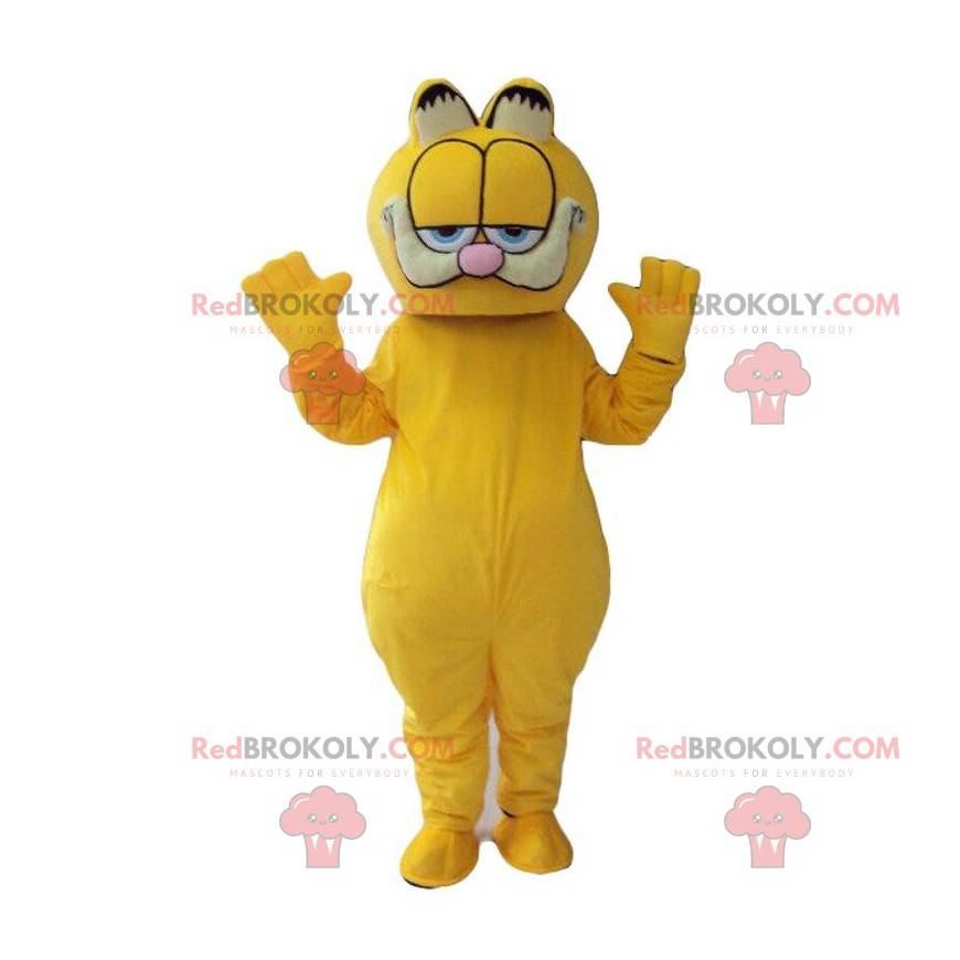 Garfield maskot, den berömda tecknade orange katten -