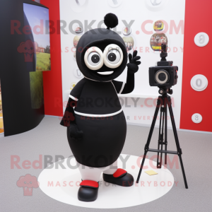 Black Camera maskot kostym...