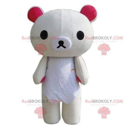 Big beige teddy bear mascot, teddy bear costume - Redbrokoly.com