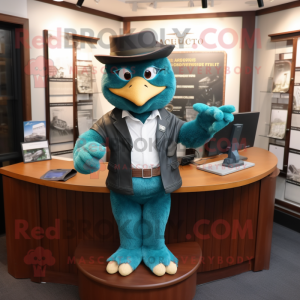 Teal Attorney maskot...