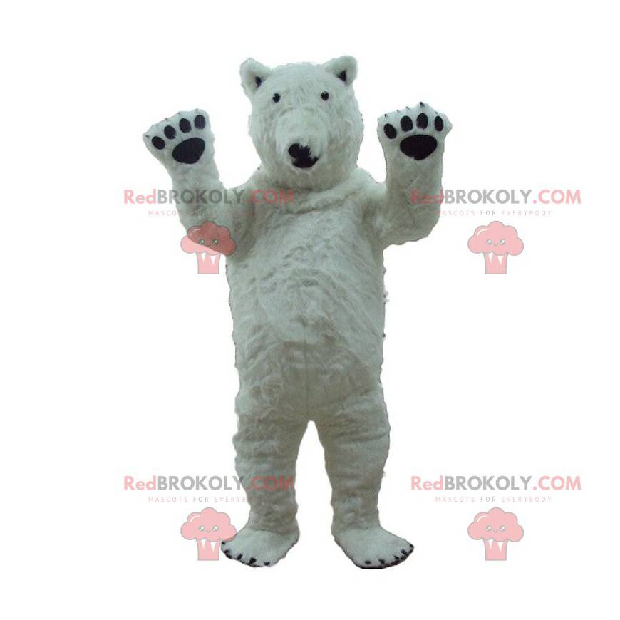 Mascotte orso polare, costume da orso polare gigante -