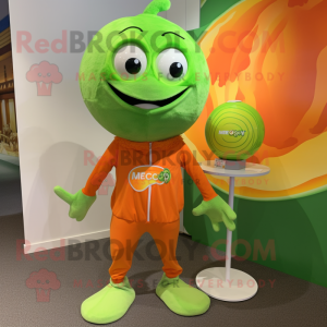 Lime Green Orange mascotte...