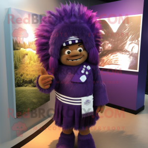 Purple Chief mascotte...