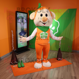 Orange irsk flag maskot...