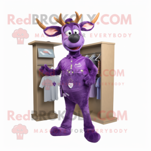 Postava maskota Purple Deer...