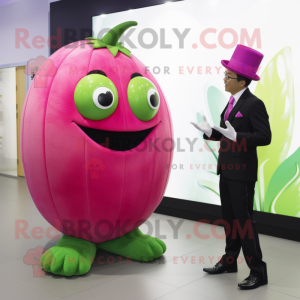 Magenta melon maskot...