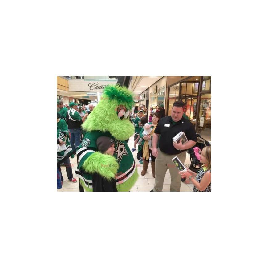 Alles haarige grüne Monster Maskottchen - Redbrokoly.com Alles haarige grüne Monster Maskottchen - Redbrokoly.com