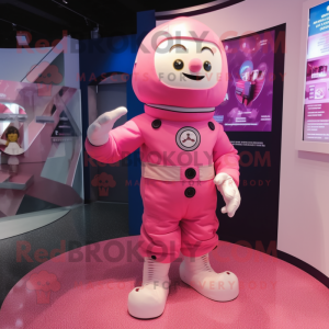 Rosa astronaut maskot drakt...