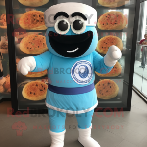 Sky Blue Bagels maskot...