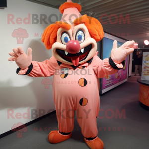 Peach Evil Clown mascotte...