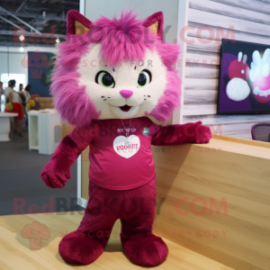 Magenta Cat mascotte...