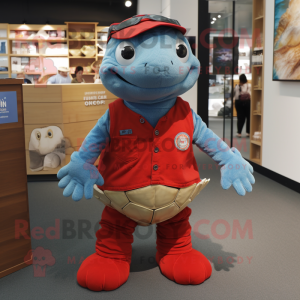 Red Turtle mascotte kostuum...