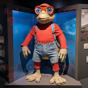 Red Turtle maskot kostume...