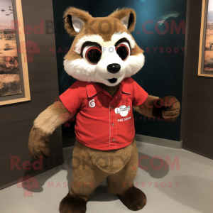 Red Raccoon mascotte...