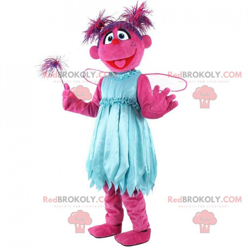 Mascota de personaje rosa, disfraz de criatura rosa, hada - Mascota de personaje rosa, disfraz de criatura rosa, hada -