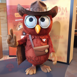 Rust Owl mascotte kostuum...