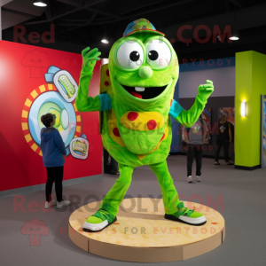 Lime Green Pizza mascotte...