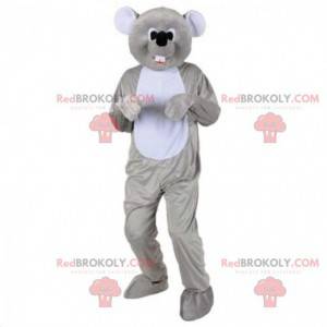 Mascota de ratón gris personalizable, disfraz de roedor -
