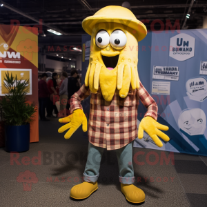 Yellow Squid mascotte...