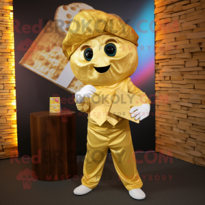 Gold Pizza mascotte kostuum...