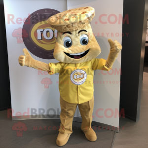 Gold Pizza mascotte kostuum...