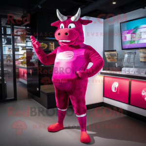 Magenta Steak mascotte...