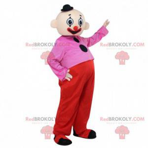 Colorful clown mascot, circus costume, acrobat - Redbrokoly.com