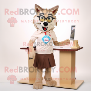 Brauner Wolf Maskottchen...