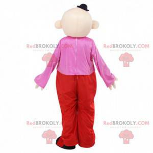 Colorful clown mascot, circus costume, acrobat - Redbrokoly.com