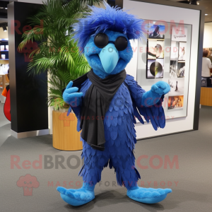 Blue Harpy mascotte kostuum...