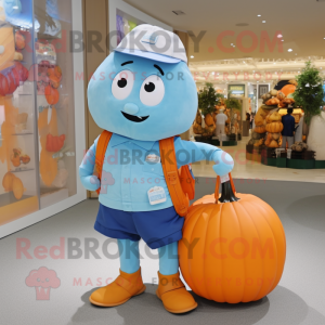 Sky Blue Pumpkin mascotte...