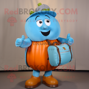 Sky Blue Pumpkin mascotte...