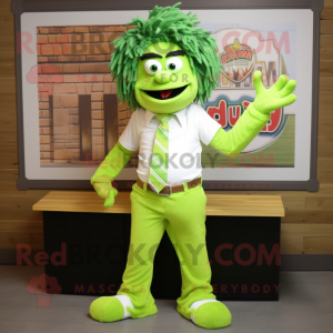 Limegrøn Jambalaya maskot...